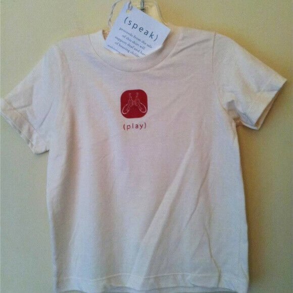 KIDS Shirt Sign Language 100% Organic NWT Speak - Picture 3 of 11
